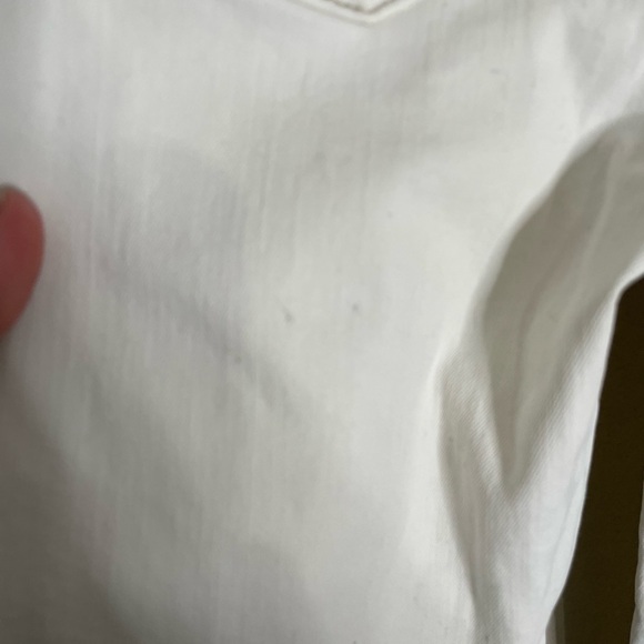 McGuire White Lace Up Jeans 24 Slightly Distressed - Picture 5 of 7